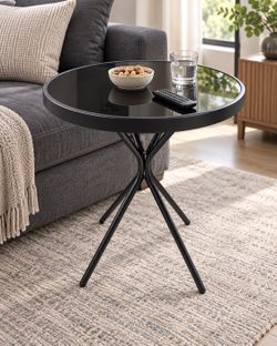 Black 23-Inch Folding Side Table – $29.99