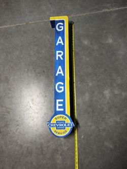 Man Cave Chevy Garage Lighted Sign