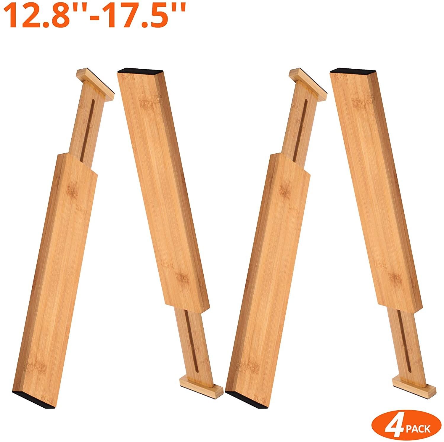 Bamboo drawer dividers