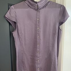 Banana Republic Women’s Lilac Blouse Size 12 Or Medium