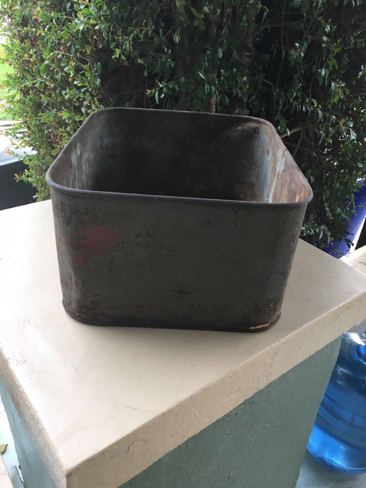 Vintage WWII USQMC Galvanized Food Bucket