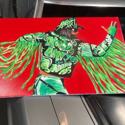 Macho Man Randy Savage Custom Painting 36”x24”