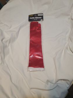 One Size Satin Gloves