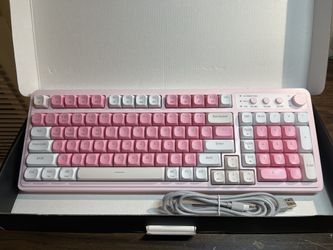 Pink wireless keyboard