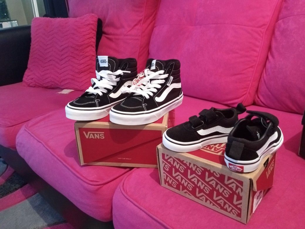 VANS KIDS SHOES..Brand New W/Boxes ..Read Description