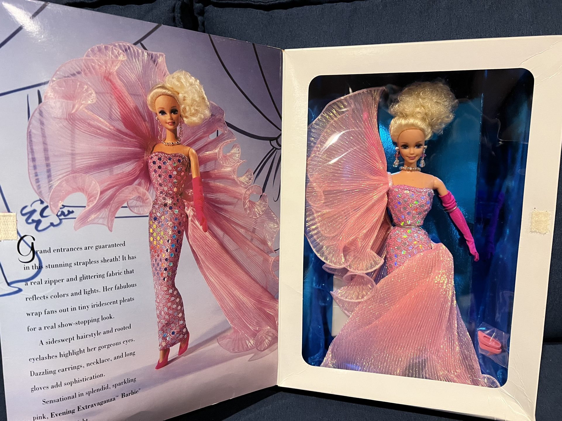 1993 EVENING EXTRAVAGANZA BARBIE BY KITTY BLACK PERKINS CLASSIQUE COLLECTION MAT