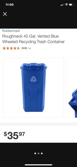 Rubbermaid Roughneck 45 Gallon Recycle Can STILL AVAILABLE 