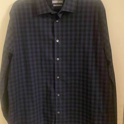 Camisa Geoffrey Beene slim  size L