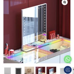 VANITII LED Music Mirror With Dimmable Light 