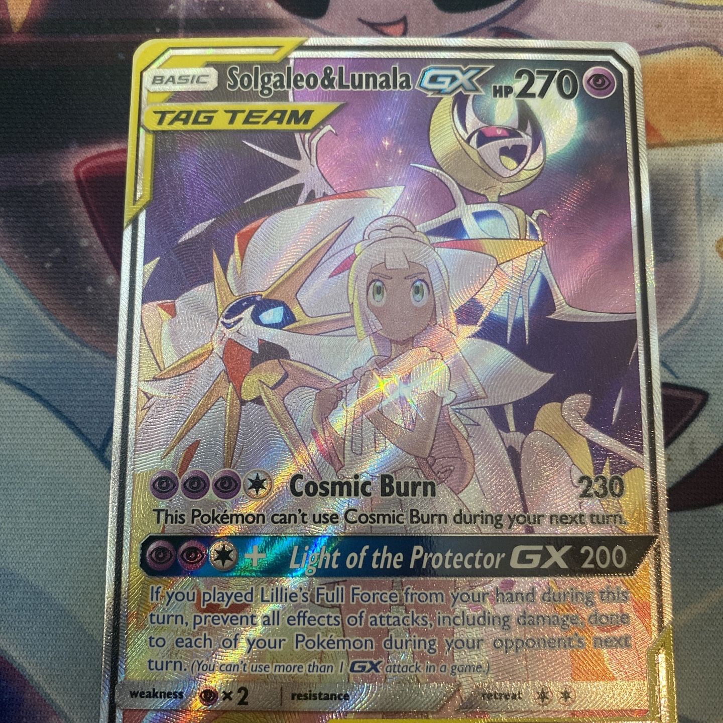 Pokemon Solgaleo & Lunala GX Tag Team Alt Art Cosmic Eclipse 216/236  MINT!!!! for Sale in Tampa, FL - OfferUp