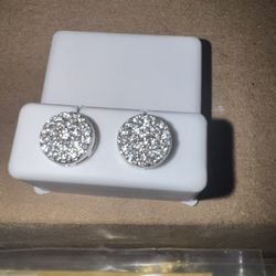 925 Silver Moissanite Earrings 0.60 Ct
