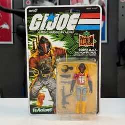 GI Joe Super 7 Reaction Plus Python Patrol Cobra B.A.T. Target Exclusive BAT