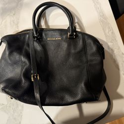 Michael Kors black leather Purse