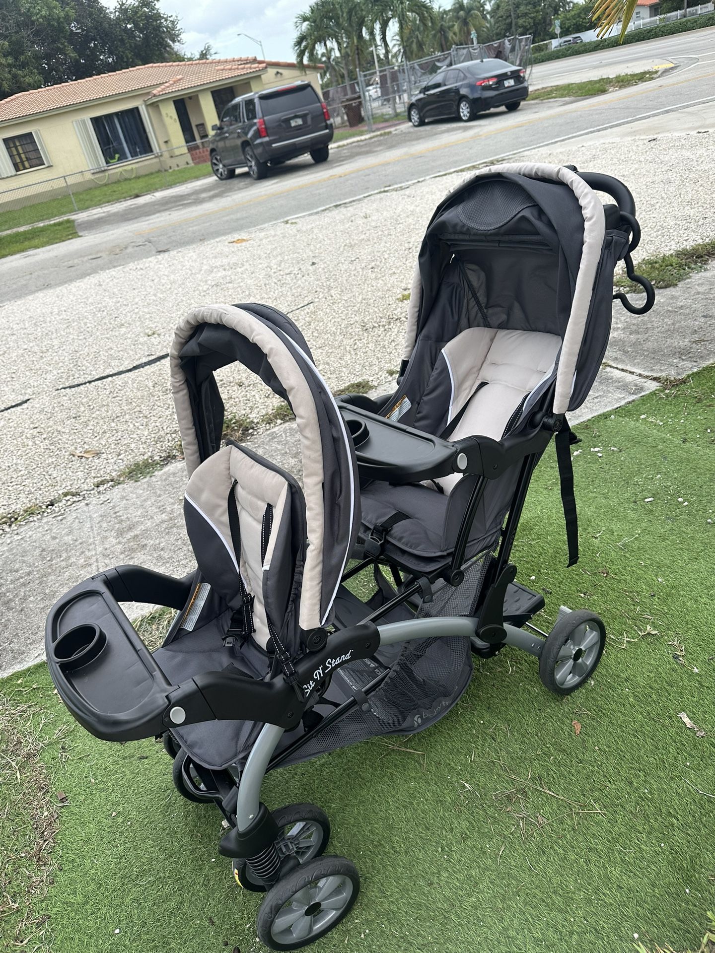 Double Stroller + Car Seat