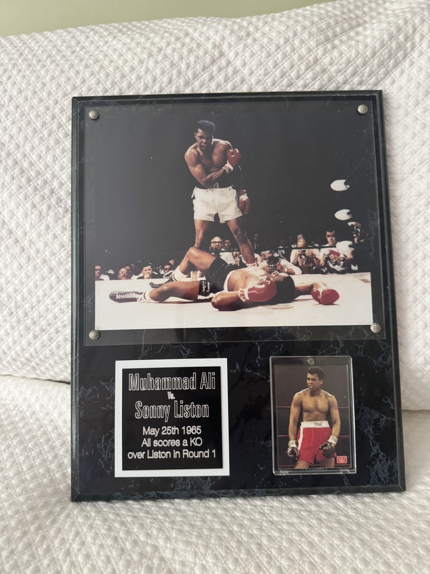 Muhammad Ali vs Sonny Liston Plaque