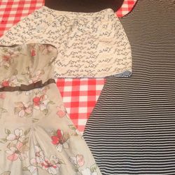 Lot Of 3 Adorable Woman's /Jrs Summer Dresses Small &7