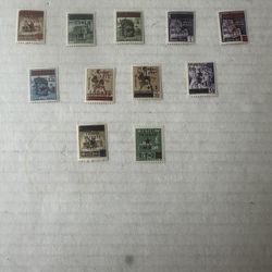 Yugoslavia Occupation Trieste 1945 Destroyed Monument Mint Hinge Complete Set Of Stamps 