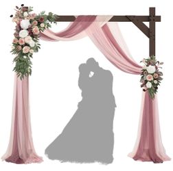 HeyMate 7.48FT Wooden Wedding Arch
