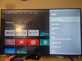 TCL 65" 4K UHD Smart Android TV (Model: 65S434)