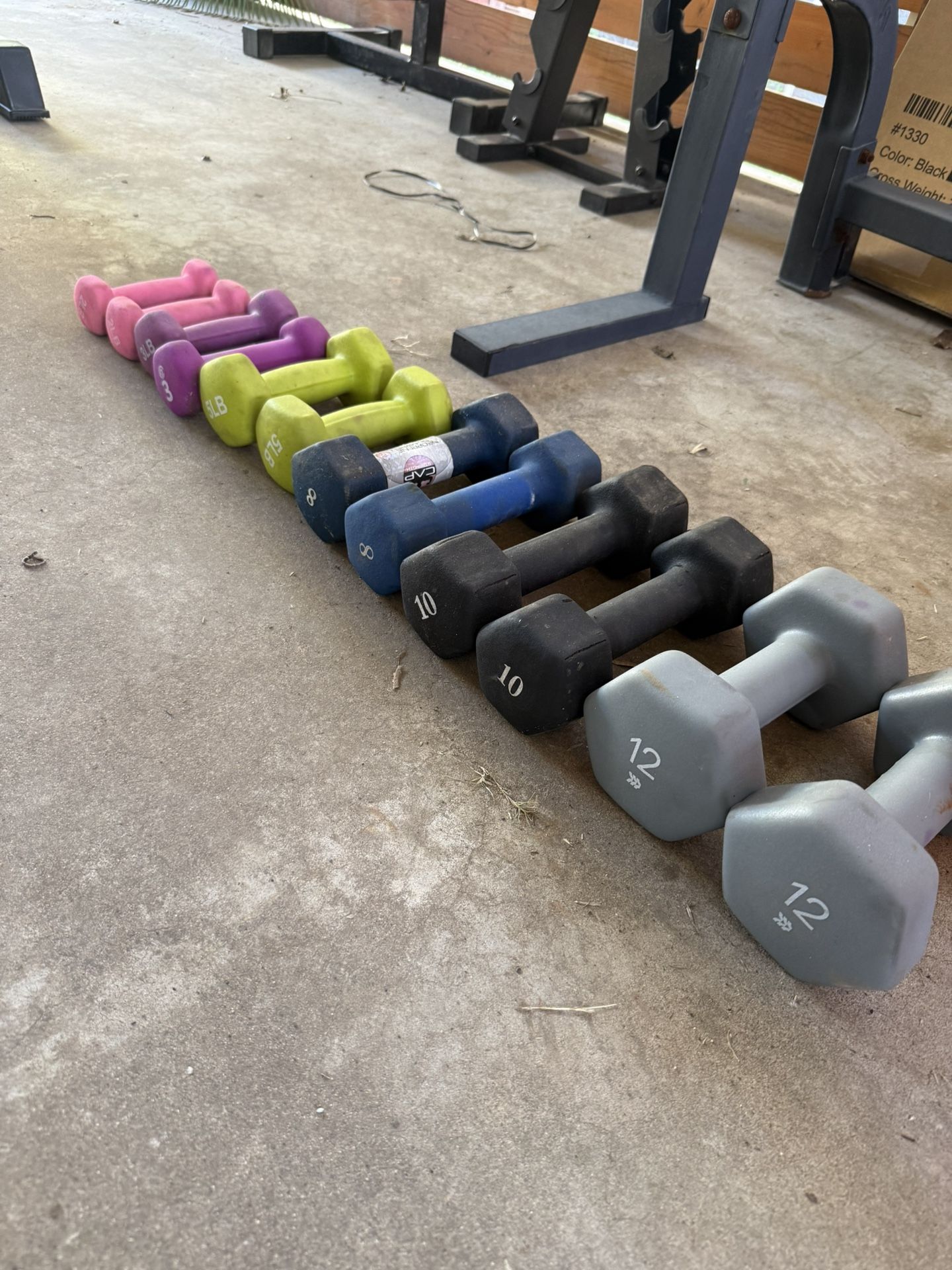 80 lb Dumbbell Set