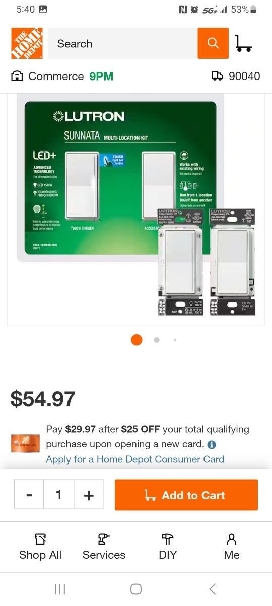 Lutron Sunnata Light Set