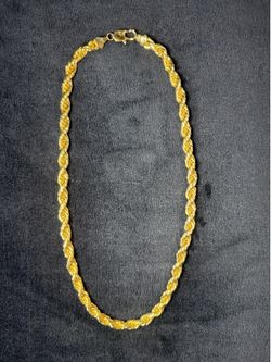 14kt gold plated rope chain