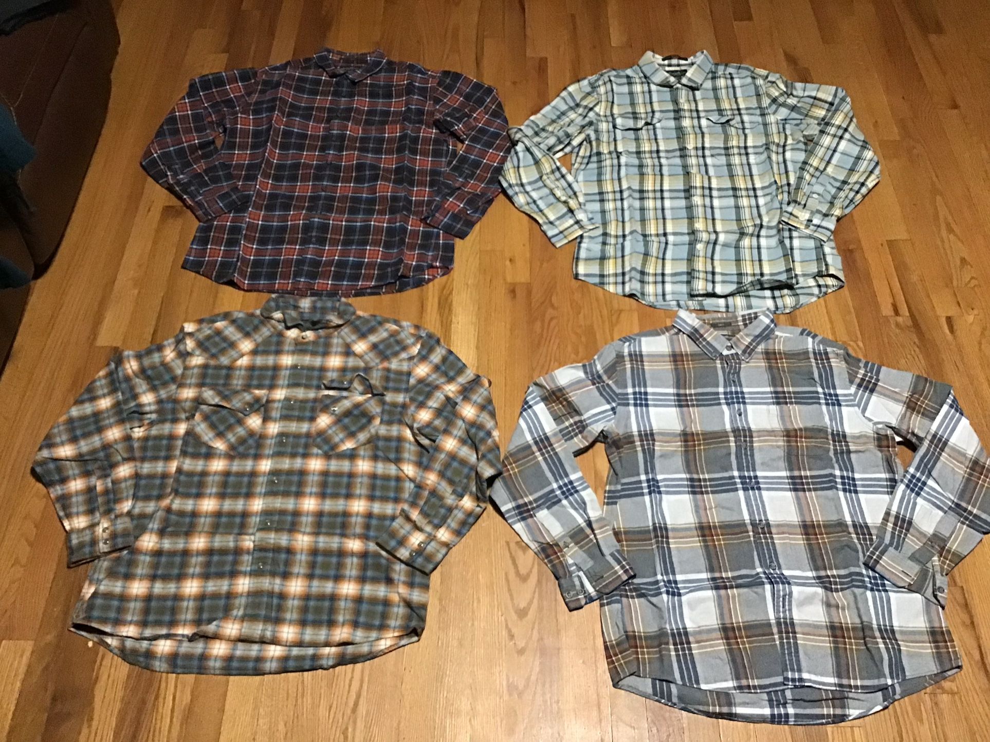 Men’s Long Sleeve 3 Eddie Bauer TXL and 1 Pendleton X-Large All $35 Execellet Condition