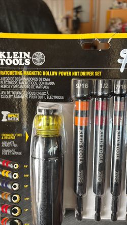 Ratcheting Hollow Power Nut Driver Set