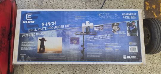 Clam 8 inch Drill Plate Pro Auger kit