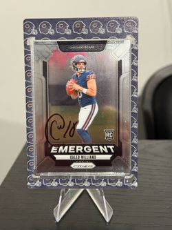 2024 Caleb Williams Panini Prizm Emergent #1 Rookie Auto
