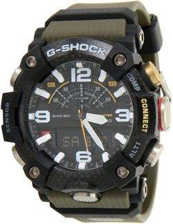 Casio GG-B100-1A9 Men's G-Shock Mudmaster Carbon Core Analog Watch, Green/Black