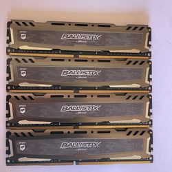 Used x4 8GB Micron Ballistix Sport LT 2400MHz DDR4 (32GB)