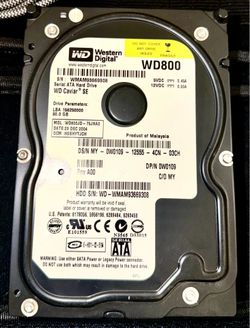 Western Digital Hard drive 80GB