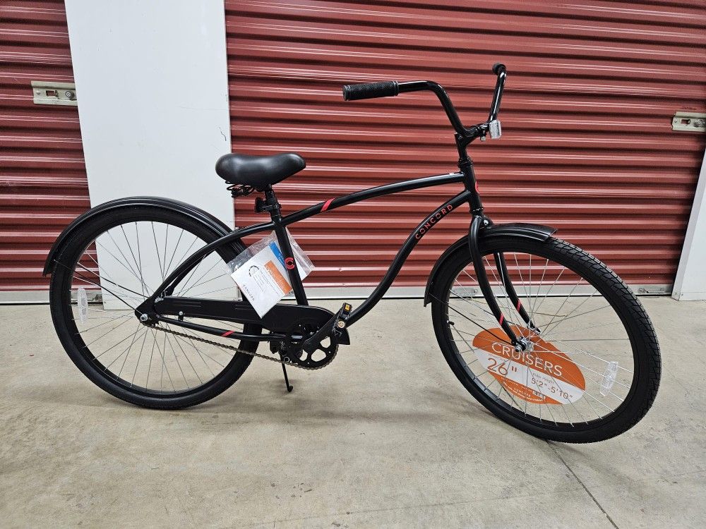 26" Concord Pacifica Cruiser Bicycle, Fits Riders 5'2" - 5'10"