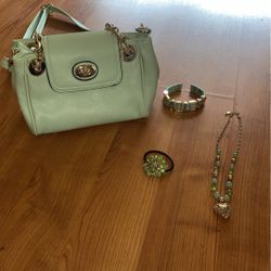 👛 Purse Necklace And Bracelet 