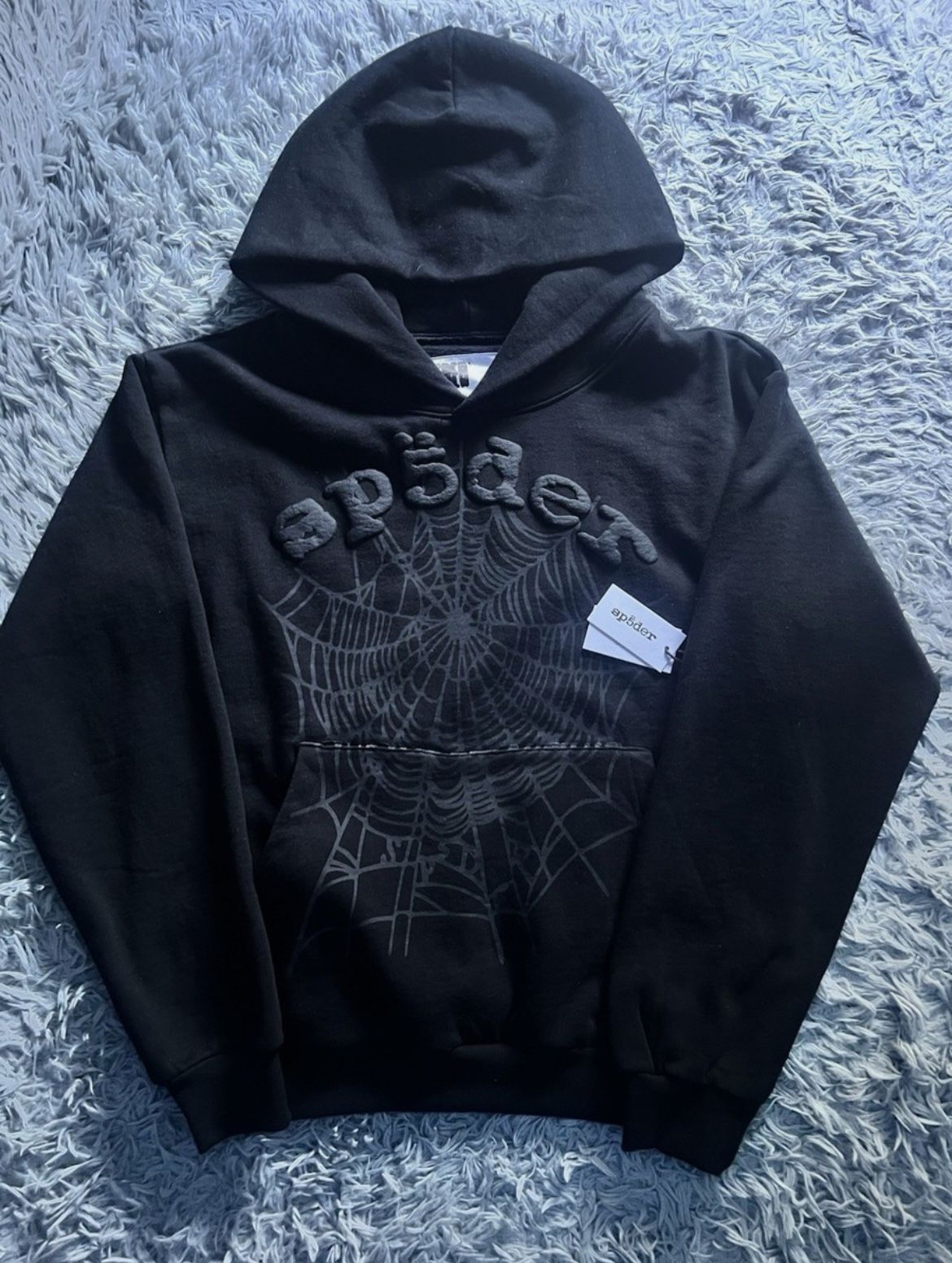 Brand New Spider Worldwide Phantom Web ‘Black’ Hoodie Size S