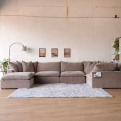 New Aiden & Ivy 6-Piece Cloud Modular Sectional Couch, Delivery Available!