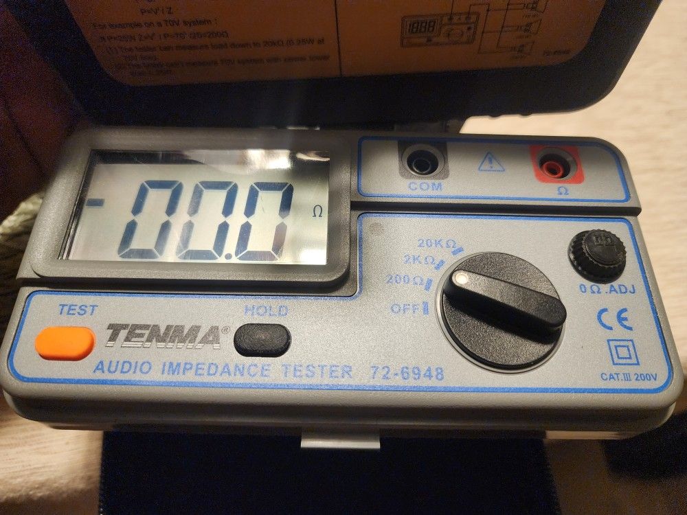 Tenma Audio Impedance Tester Model 72-6948
