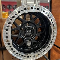 17x9 KMC GRENADE BEADLOCK OFF ROAD WHEELS IN STOCK 5x127 BOLT PATTERN -38 OFFSET