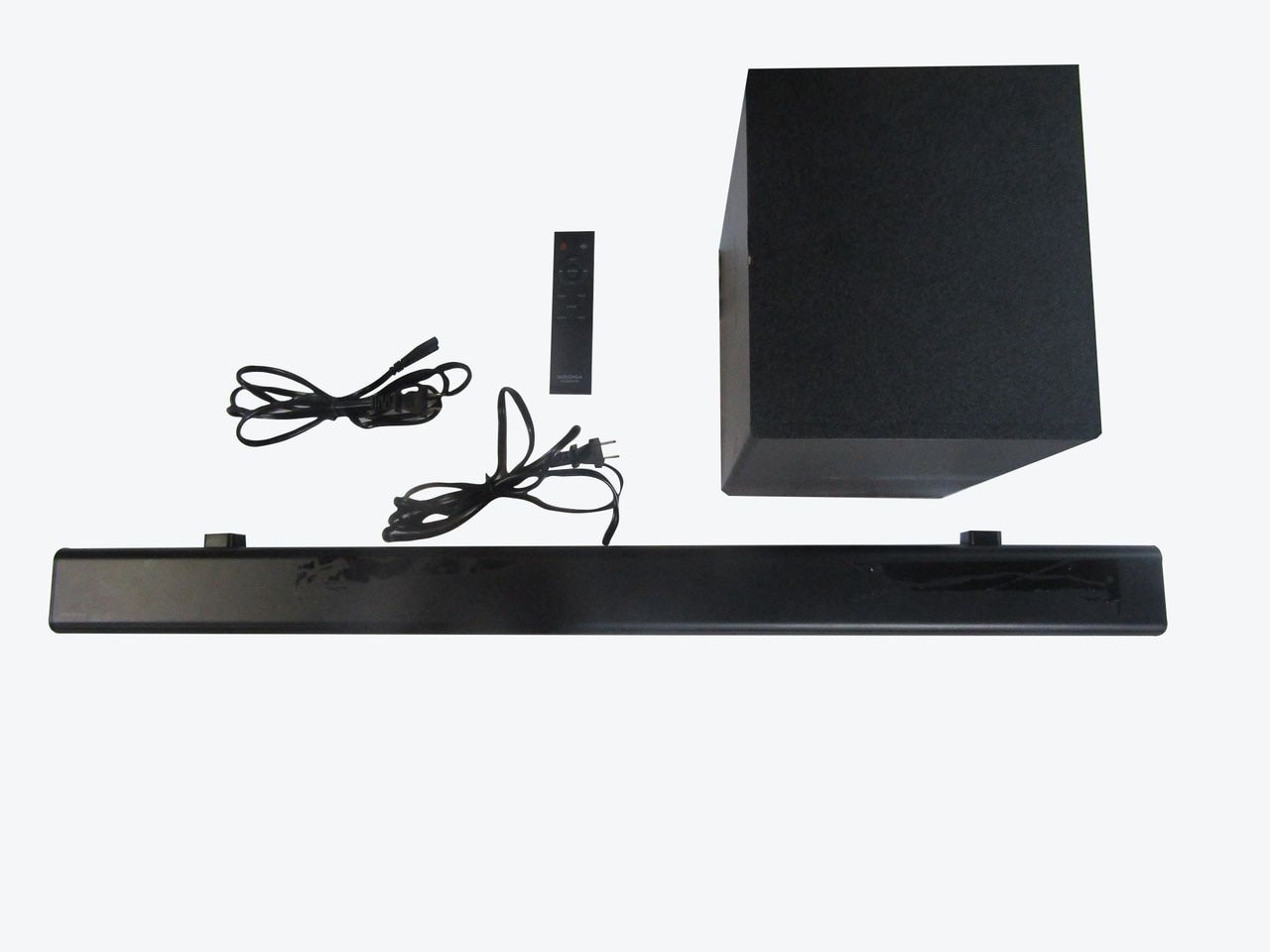 Insignia NS-SBAR21F20-2.1-Channel 80W Soundbar System With Wireless Subwoofer Black VG