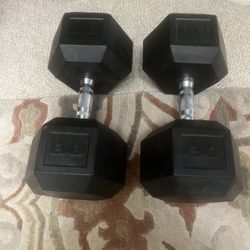 New 80 lbs Dumb Bells