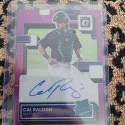 Cal RALEIGH autographed Rookie Card RC  PRIZM 35/150