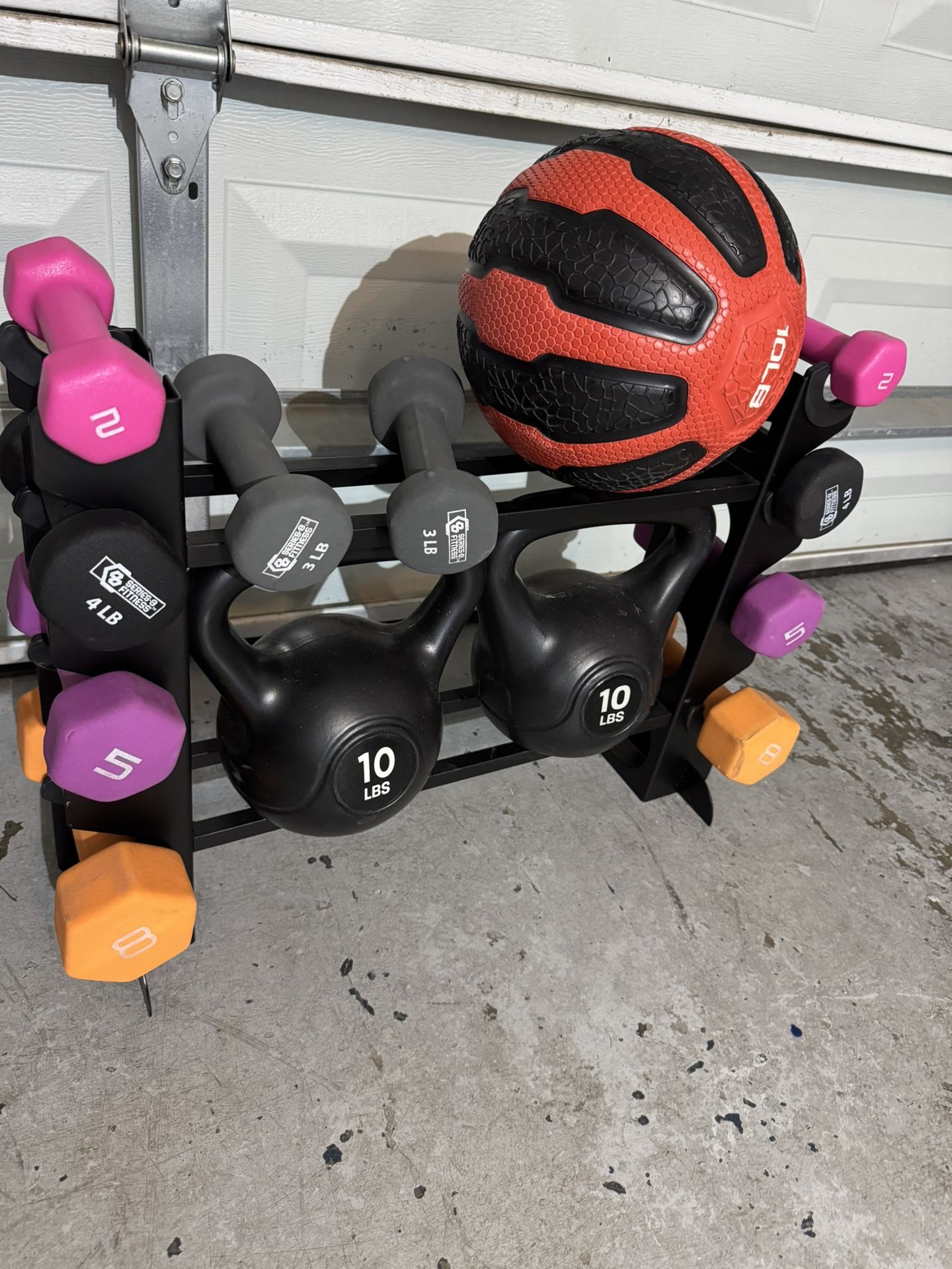 Weight Set With Stand