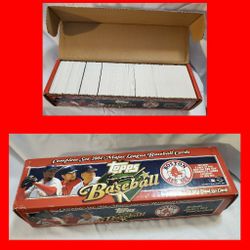 Topps 2004 Complete Set 732 Baseball Cards 1&2 + 5-Pk Red Sox Prospects
