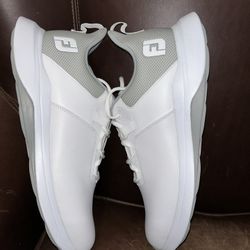FootJoy ProLite Golf Shoes - White/Gray 56924