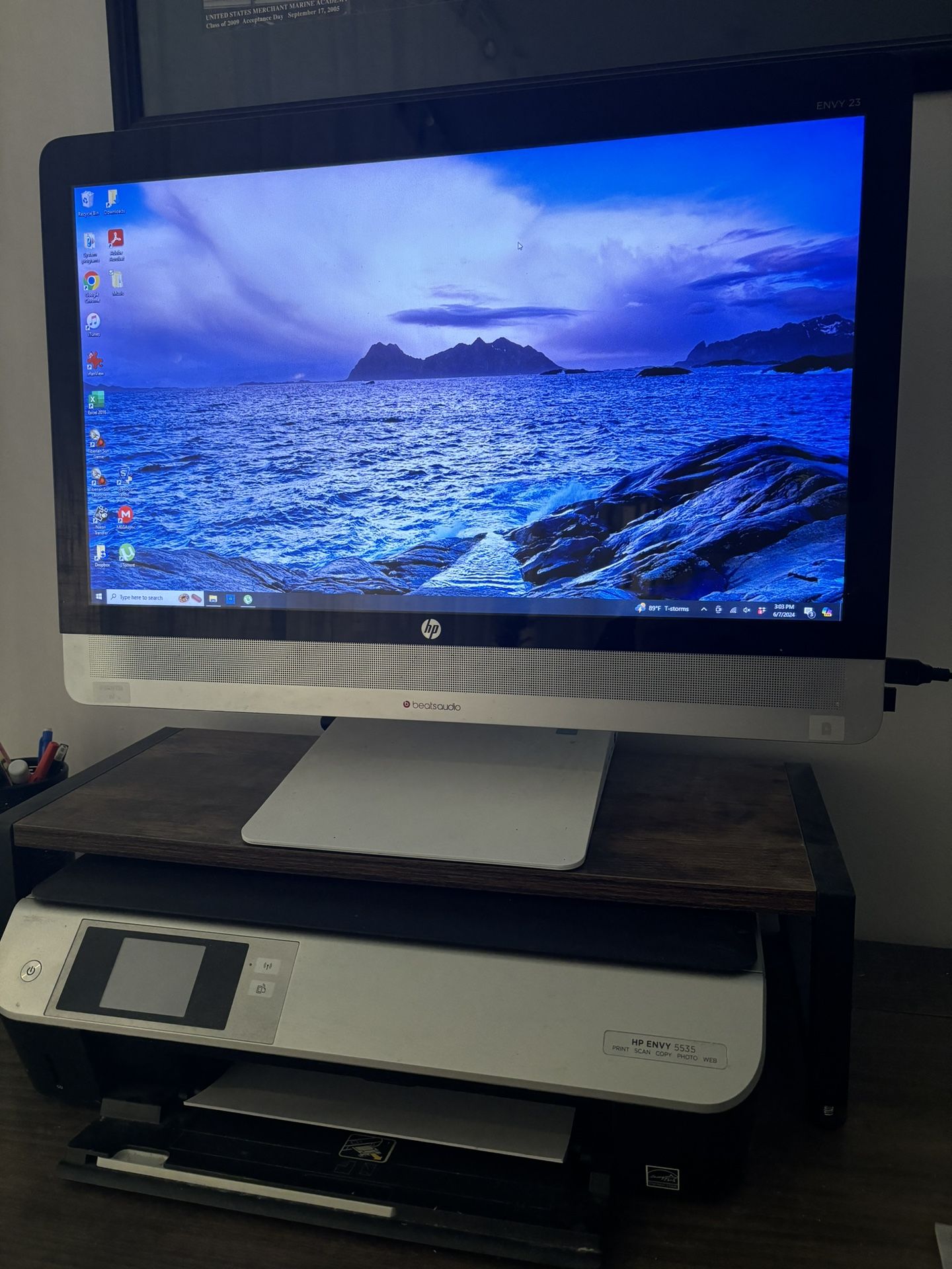 HP Envy 23 Desktop and HP Envy 5535 Wireless Printer