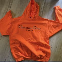 Orange Hoodie Size Large 