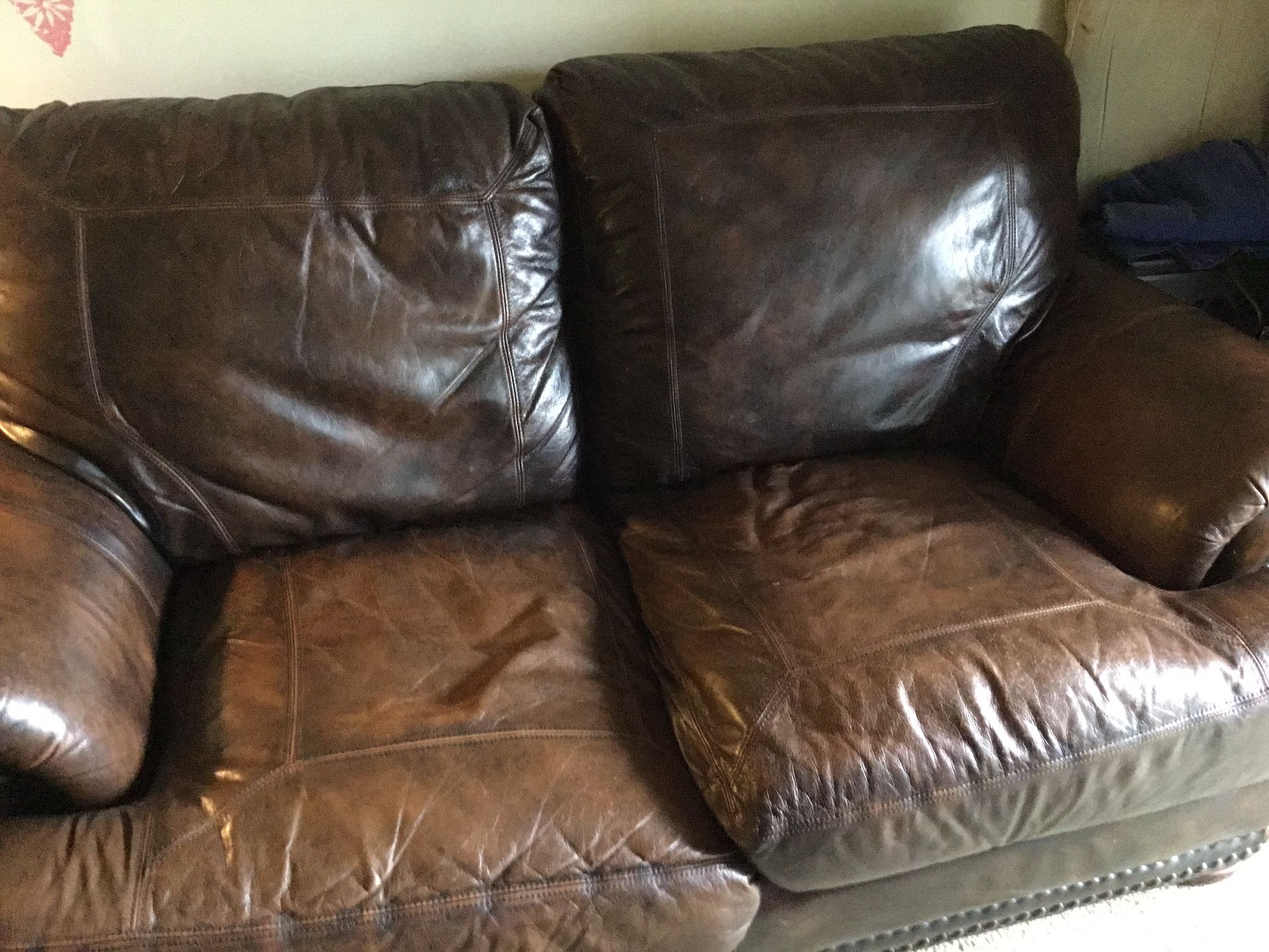 Leather Loveseat