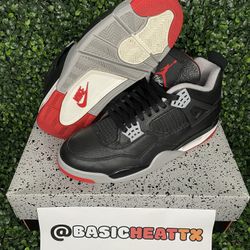 Size 10.5 Men - Air Jordan 4 Retro Bred Reimagined