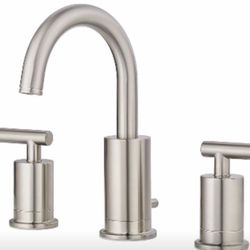 Pfister 8 inch wide spread bathroom faucets.